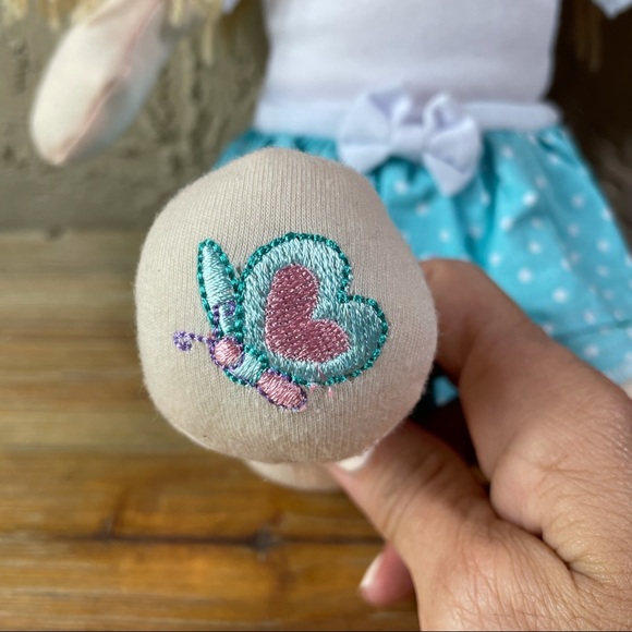 Butterflies 19” plush rag doll toy - Picture 2 of 4